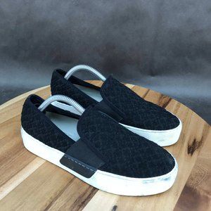 1 State Black Knit Slip On Sneakers Low Top Shoes Womens Size 6 B